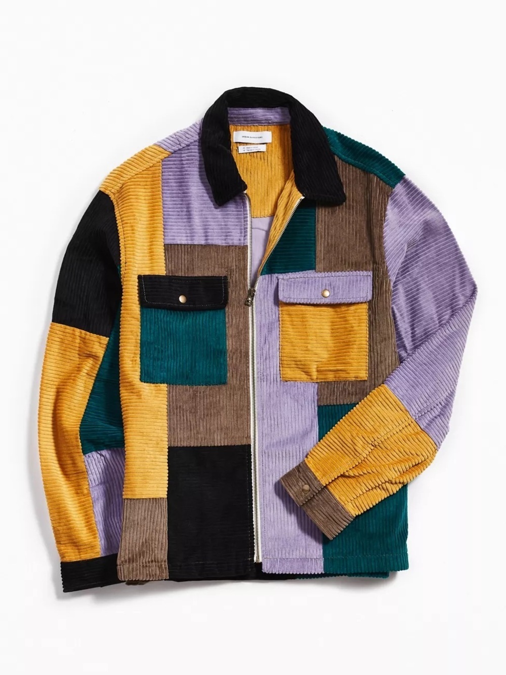 Urban Outfitters Corduroy Zip Shirt Medium